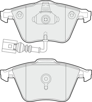 APEC PD3580 - Kit de plaquettes de frein, frein à disque cwaw.fr