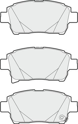 APEC PD3582 - Kit de plaquettes de frein, frein à disque cwaw.fr