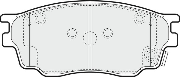 APEC PD3539 - Kit de plaquettes de frein, frein à disque cwaw.fr