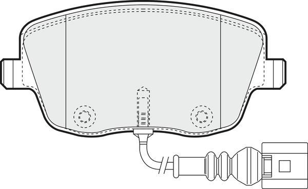 APEC PD3538 - Kit de plaquettes de frein, frein à disque cwaw.fr