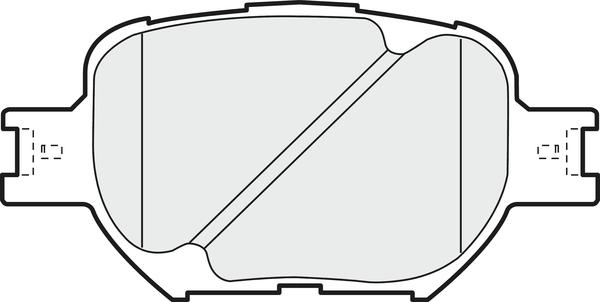 APEC PD3525 - Kit de plaquettes de frein, frein à disque cwaw.fr