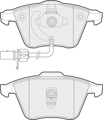 APEC PD3578 - Kit de plaquettes de frein, frein à disque cwaw.fr