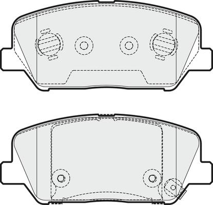 APEC PD3693 - Kit de plaquettes de frein, frein à disque cwaw.fr