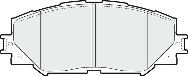 APEC PD3644 - Kit de plaquettes de frein, frein à disque cwaw.fr