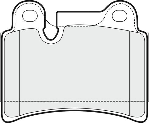 APEC PD3646 - Kit de plaquettes de frein, frein à disque cwaw.fr