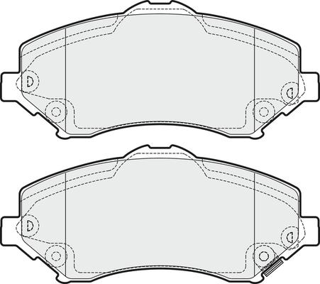 ACDelco 14D1273CH - Kit de plaquettes de frein, frein à disque cwaw.fr