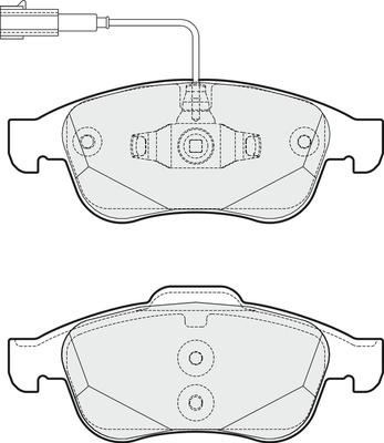 APEC PD3651 - Kit de plaquettes de frein, frein à disque cwaw.fr