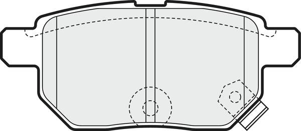 APEC PD3665 - Kit de plaquettes de frein, frein à disque cwaw.fr