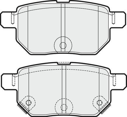 APEC PD3666 - Kit de plaquettes de frein, frein à disque cwaw.fr