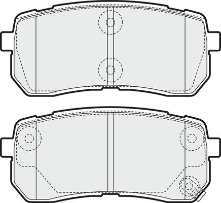 APEC PD3668 - Kit de plaquettes de frein, frein à disque cwaw.fr