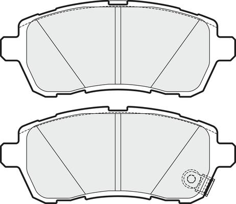 APEC PD3663 - Kit de plaquettes de frein, frein à disque cwaw.fr