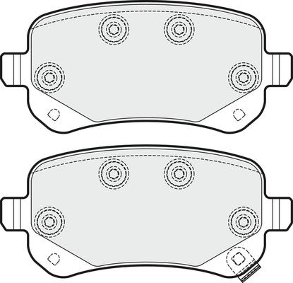 APEC PD3608 - Kit de plaquettes de frein, frein à disque cwaw.fr