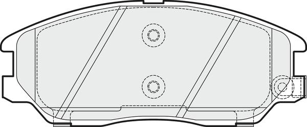 APEC PD3607 - Kit de plaquettes de frein, frein à disque cwaw.fr