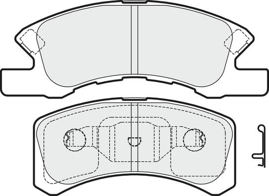 APEC PD3614 - Kit de plaquettes de frein, frein à disque cwaw.fr