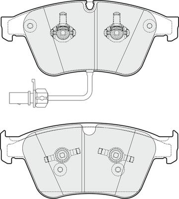 APEC PD3686 - Kit de plaquettes de frein, frein à disque cwaw.fr