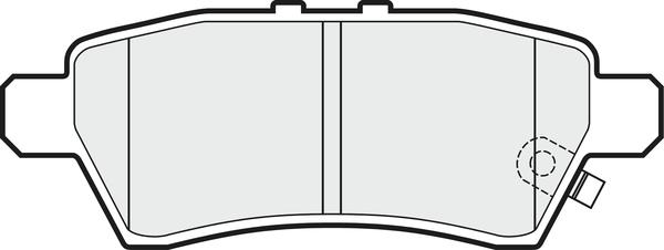 APEC PD3634 - Kit de plaquettes de frein, frein à disque cwaw.fr