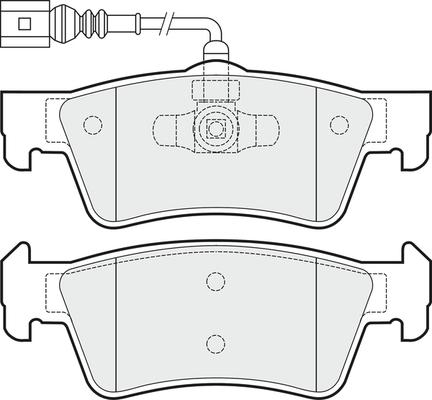 APEC PD3633 - Kit de plaquettes de frein, frein à disque cwaw.fr