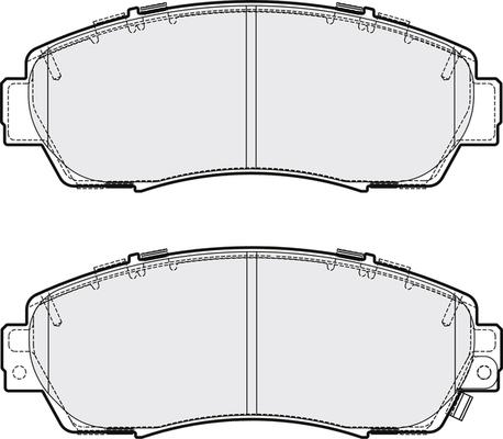 BENDIX 510590 - Kit de plaquettes de frein, frein à disque cwaw.fr