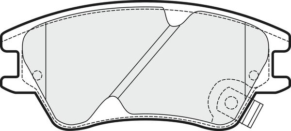 APEC PD3621 - Kit de plaquettes de frein, frein à disque cwaw.fr