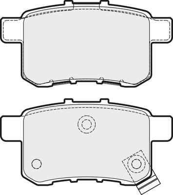 APEC PD3678 - Kit de plaquettes de frein, frein à disque cwaw.fr