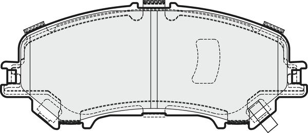 APEC PD3673 - Kit de plaquettes de frein, frein à disque cwaw.fr