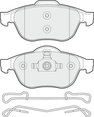 APEC PD3099 - Kit de plaquettes de frein, frein à disque cwaw.fr