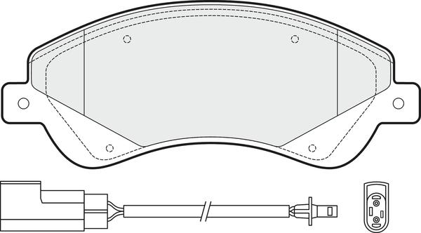 APEC PD3094 - Kit de plaquettes de frein, frein à disque cwaw.fr