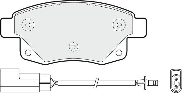 APEC PD3095 - Kit de plaquettes de frein, frein à disque cwaw.fr