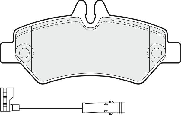 APEC PD3091 - Kit de plaquettes de frein, frein à disque cwaw.fr