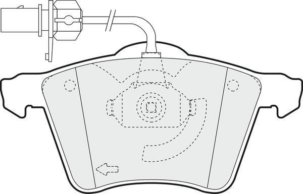 APEC PD3046 - Kit de plaquettes de frein, frein à disque cwaw.fr