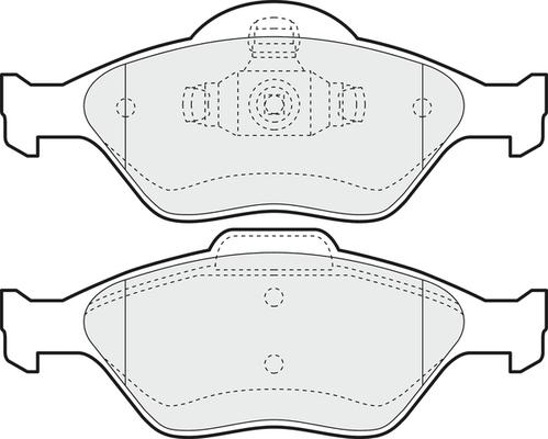 APEC PD3048 - Kit de plaquettes de frein, frein à disque cwaw.fr