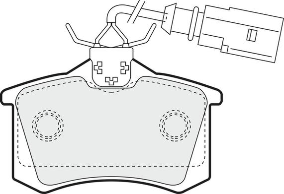 APEC PD3006 - Kit de plaquettes de frein, frein à disque cwaw.fr