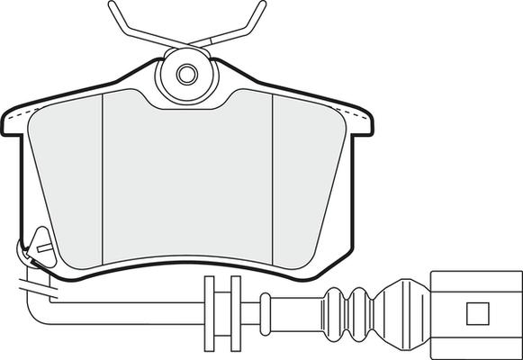 APEC PD3007 - Kit de plaquettes de frein, frein à disque cwaw.fr