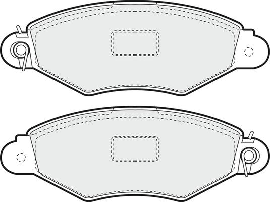 APEC PD3035 - Kit de plaquettes de frein, frein à disque cwaw.fr