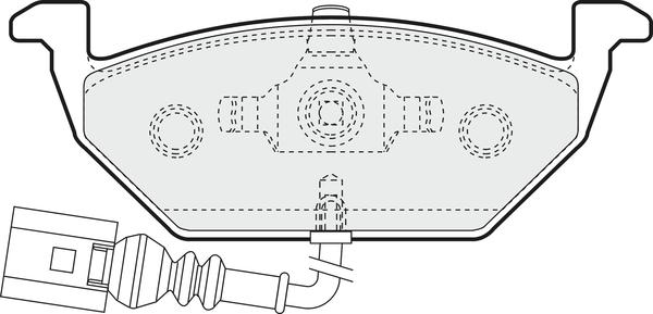 APEC PD3031 - Kit de plaquettes de frein, frein à disque cwaw.fr