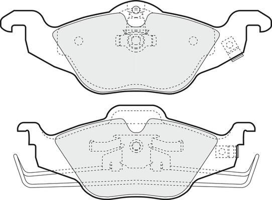 APEC PD3038 - Kit de plaquettes de frein, frein à disque cwaw.fr