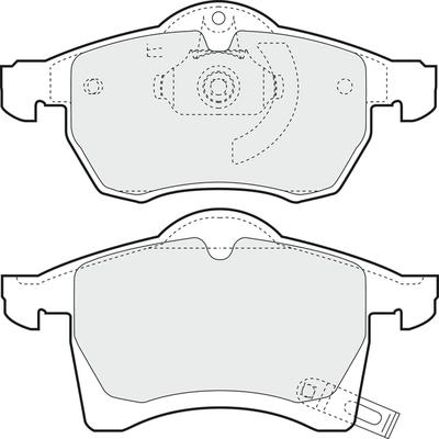 APEC PD3037 - Kit de plaquettes de frein, frein à disque cwaw.fr