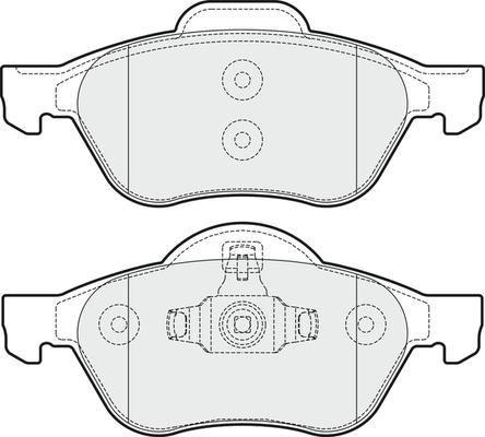 APEC PD3071 - Kit de plaquettes de frein, frein à disque cwaw.fr