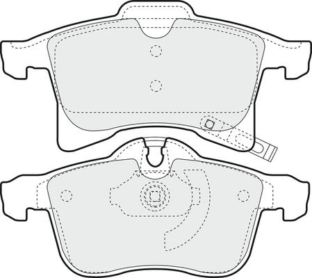 APEC PD3078 - Kit de plaquettes de frein, frein à disque cwaw.fr