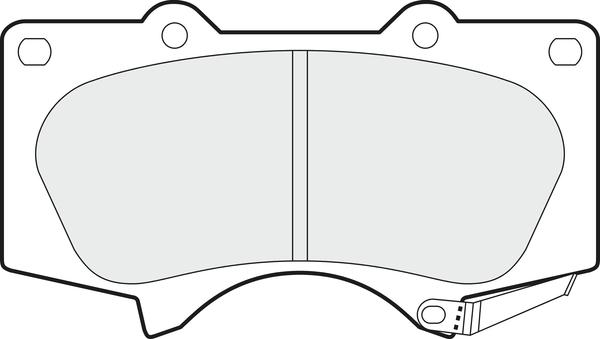 APEC PD3193 - Kit de plaquettes de frein, frein à disque cwaw.fr