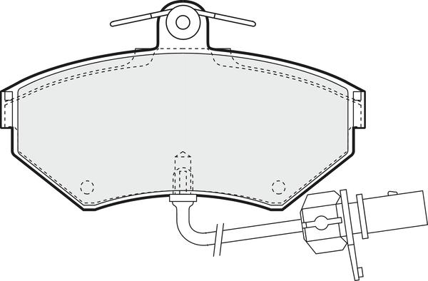 APEC PD3144 - Kit de plaquettes de frein, frein à disque cwaw.fr