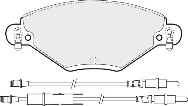 APEC PD3145 - Kit de plaquettes de frein, frein à disque cwaw.fr