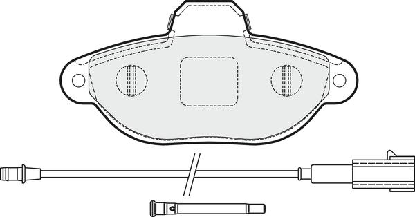 APEC PD3141 - Kit de plaquettes de frein, frein à disque cwaw.fr