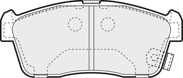 APEC PD3148 - Kit de plaquettes de frein, frein à disque cwaw.fr