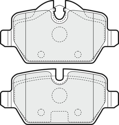 APEC PD3150 - Kit de plaquettes de frein, frein à disque cwaw.fr