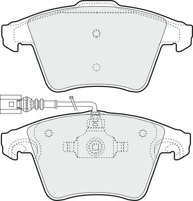 APEC PD3166 - Kit de plaquettes de frein, frein à disque cwaw.fr