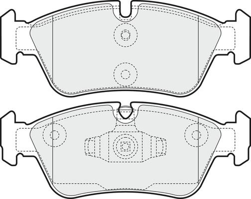 APEC PD3161 - Kit de plaquettes de frein, frein à disque cwaw.fr