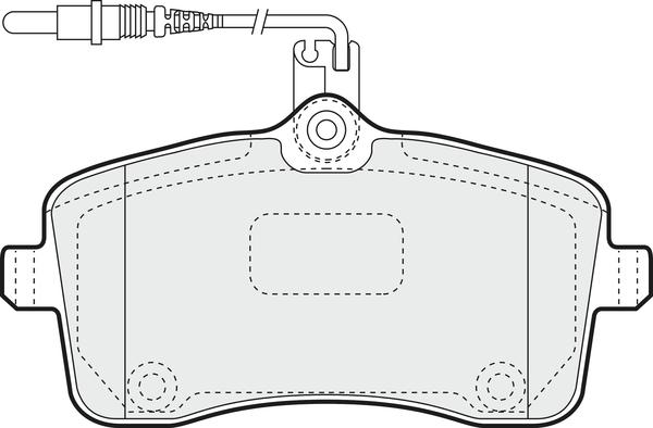 APEC PD3105 - Kit de plaquettes de frein, frein à disque cwaw.fr