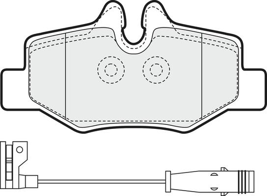 APEC PD3106 - Kit de plaquettes de frein, frein à disque cwaw.fr