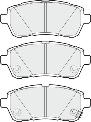 APEC PD3116 - Kit de plaquettes de frein, frein à disque cwaw.fr